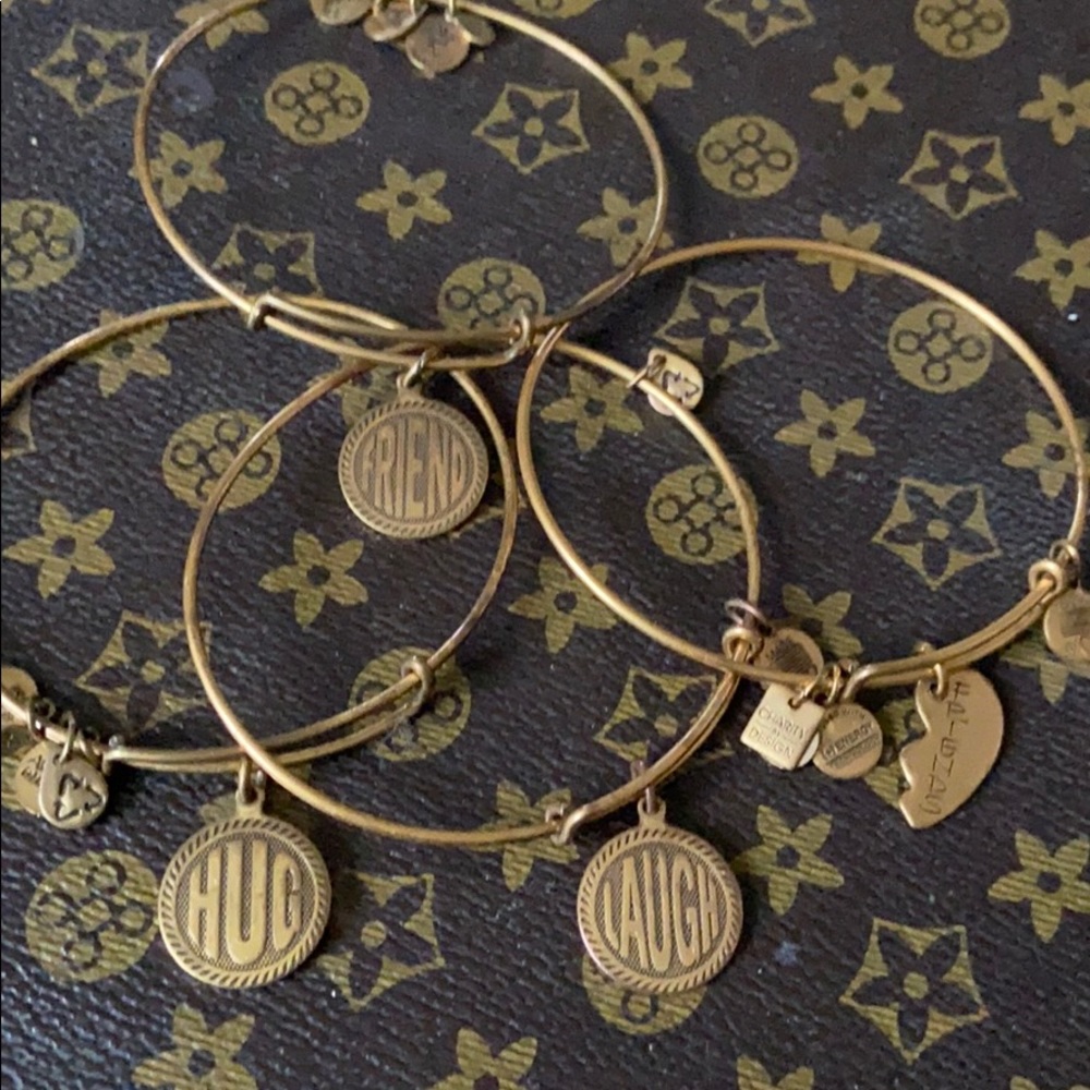Four Alex and ani charm bracelets